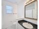 Simple bathroom with a single vanity and shower/tub combo at 840 Crooked Branch Dr, Clermont, FL 34711