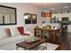 Open living and dining area with modern decor at 3208 Cupid Pl, Kissimmee, FL 34747
