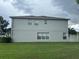 Rear view of a two-story house with gray siding and grassy lawn at 2480 Hassonite St, Kissimmee, FL 34744
