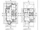 Detailed floor plans showing both the ground and upper levels of the home at 3500 Haynes Pass, Minneola, FL 34715