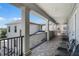 Spacious balcony overlooking the backyard at 7714 Excitement Dr, Reunion, FL 34747