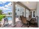 Patio with table, chairs, and pool access at 7714 Excitement Dr, Reunion, FL 34747