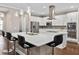 Modern kitchen with a large island and stainless steel appliances at 5222 Waterside Vista Ln, St Cloud, FL 34771