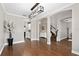 Open dining area with hardwood floors and access to kitchen at 5222 Waterside Vista Ln, St Cloud, FL 34771