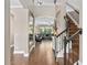Open living room with hardwood floors and high ceilings at 5222 Waterside Vista Ln, St Cloud, FL 34771