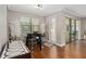 Bright dining area with sliding glass doors leading to the patio at 5222 Waterside Vista Ln, St Cloud, FL 34771