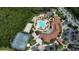 Resort-style community pool, tennis courts, and clubhouse at 709 Carmel Ln, Kissimmee, FL 34759