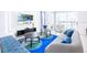 Bright and spacious living room with comfortable seating and large TV at 3028 Protagonist St, Kissimmee, FL 34746