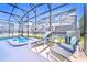 Relaxing pool and spa with lounge chairs, creating an inviting outdoor oasis at 3028 Protagonist St, Kissimmee, FL 34746