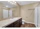 Bathroom with vanity, toilet and a shower/tub combo at 3920 Saltmarsh Loop, Sanford, FL 32773