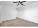 Bright bedroom featuring ceiling fan and plush carpeting at 3920 Saltmarsh Loop, Sanford, FL 32773