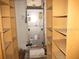 Storage room with shelving and HVAC unit at 1632 N Fullers Cross Rd, Winter Garden, FL 34787