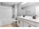 Bathroom with double vanity, tub, and shower at 4236 Sawtooth Ct, Tavares, FL 32778