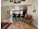 Kitchen with breakfast bar and view into Gathering room at 2143 Victoria Dr, Davenport, FL 33837