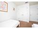 Spacious bedroom with twin bed, double doors to closet, and neutral decor at 8545 Bay Lilly Loop, Kissimmee, FL 34747