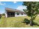House exterior and grassy backyard with screened patio at 5006 Sunfalls Ave, Saint Cloud, FL 34772