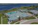 Community clubhouse with a stunning view of the lake at 5006 Sunfalls Ave, Saint Cloud, FL 34772