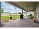 Spacious backyard with patio, fire pit and grill at 2867 Matera Dr, St Cloud, FL 34771