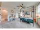 Charming bedroom with a canopy bed and en-suite bathroom at 2867 Matera Dr, St Cloud, FL 34771