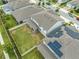 Aerial view showcasing home, backyard, and solar panels at 2867 Matera Dr, St Cloud, FL 34771