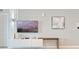 Stylish media console with TV and decor at 3171 Paradox Cir # 403, Kissimmee, FL 34746