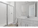 Clean bathroom with walk-in shower and vanity at 2043 Stetson Ct, Eagle Lake, FL 33839