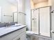 Bathroom with single vanity, toilet, and shower at 8971 Stinger Dr, Davenport, FL 33896