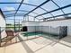 Private screened pool and spa with safety fence at 8971 Stinger Dr, Davenport, FL 33896
