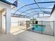 Private screened pool and spa with safety fence at 8971 Stinger Dr, Davenport, FL 33896