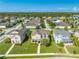 Aerial view of houses in a residential community at 2662 Trafalgar Blvd, Kissimmee, FL 34758