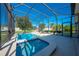 Relaxing pool and spa area with a covered patio at 2662 Trafalgar Blvd, Kissimmee, FL 34758