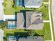 Top-down view of a two-story house and pool at 2662 Trafalgar Blvd, Kissimmee, FL 34758