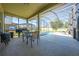 Screened patio overlooking pool and spa at 2662 Trafalgar Blvd, Kissimmee, FL 34758