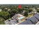 Aerial view of community pool and surrounding buildings at 1105 Monroe Ave., St Cloud, FL 34769