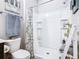 Clean bathroom with shower, toilet, and vanity at 592 Lake Smart Blvd, Winter Haven, FL 33881