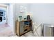 Laundry room with storage cabinet and hamper at 592 Lake Smart Blvd, Winter Haven, FL 33881