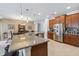 Spacious kitchen with an island and stainless steel appliances at 742 San Joaquin Rd, Poinciana, FL 34759
