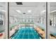 Indoor lap pool with large windows and plenty of natural light at 742 San Joaquin Rd, Poinciana, FL 34759