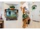Bright entryway with built-in fish tank and decorative accents at 170 Thornbury Dr, Kissimmee, FL 34744