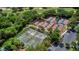 Aerial view of tennis and pickleball courts at 154 Rancho Mirage Dr, Kissimmee, FL 34759