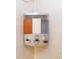 Triple-compartment shower dispenser for shampoo, conditioner, and body wash at 3107 Sun Lake Ct # B, Kissimmee, FL 34747