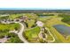 Aerial view of a lush green golf course at 5051 Plymouth Turtle Cir, St Cloud, FL 34772