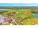 Aerial view of a golf course community at 5051 Plymouth Turtle Cir, St Cloud, FL 34772
