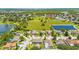 Aerial view showing home's location in a residential neighborhood at 5051 Plymouth Turtle Cir, St Cloud, FL 34772