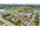Aerial view of townhome community near amenities at 3508 Sanctuary Dr, St Cloud, FL 34769
