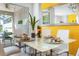 Dining room with modern table and chairs at 880 Pebble Beach Dr, Davenport, FL 33896