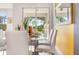 View of backyard from bright dining area with glass table at 880 Pebble Beach Dr, Davenport, FL 33896