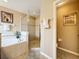 Bathroom featuring a shower, toilet and bathtub at 1038 Orange Cosmos Blvd, Davenport, FL 33837