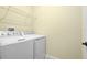 Laundry room with washer, dryer and shelving at 315 Alexandrite St, Deland, FL 32720