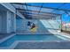 Enjoy this refreshing pool with a Mickey Mouse themed mural at 3725 Pacific Ln, Davenport, FL 33897
